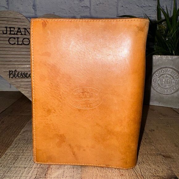 King Ranch Leather Portfolio Notepad Case Organizer Binder Planner small - Picture 2 of 8